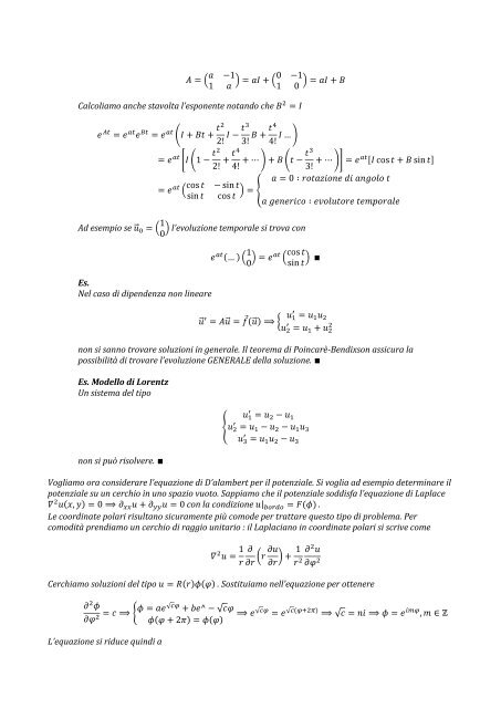 Appunti di Metodi Matematici 1 - Guido Cioni