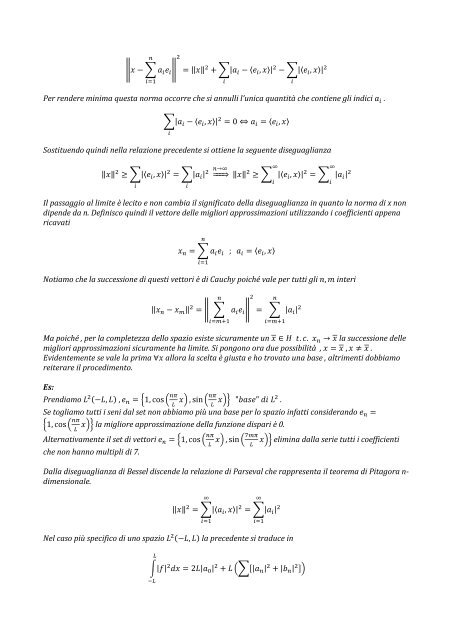 Appunti di Metodi Matematici 1 - Guido Cioni