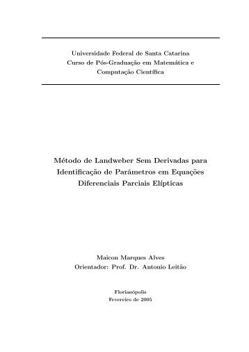 Maicon Marques Alves - Departamento de Matemática da UFSC