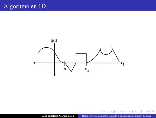 Reconocimiento de Patrones usando la desigualdad de Cauchy ...