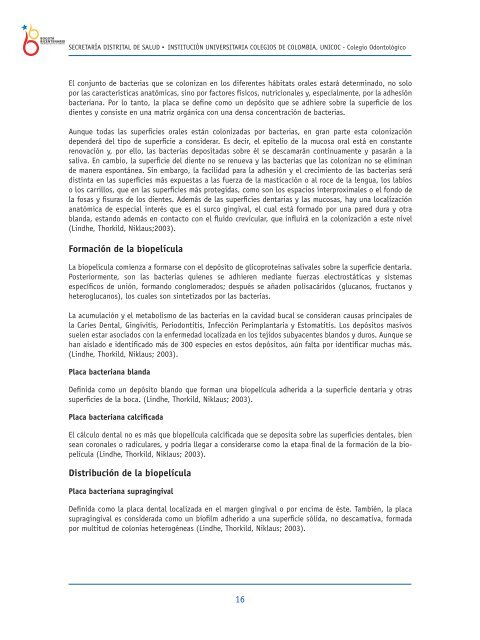 Higiene oral - Secretaría Distrital de Salud