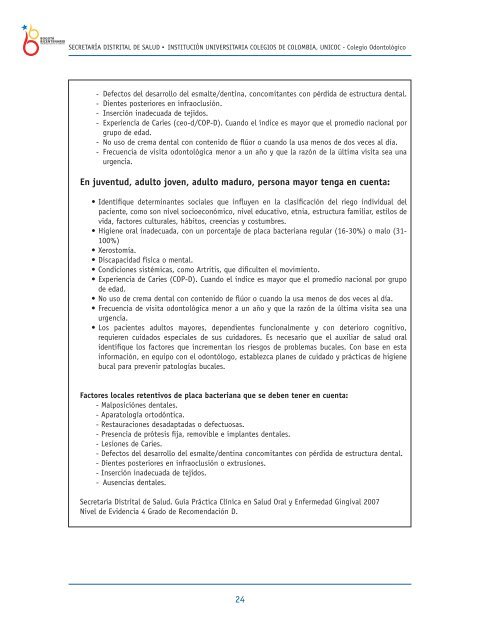 Higiene oral - Secretaría Distrital de Salud