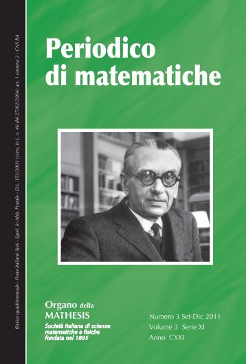 Periodico di matematiche - Mathesis