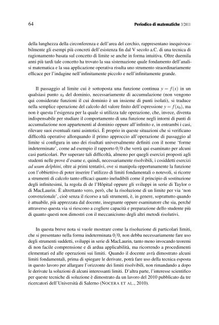 Periodico di matematiche - Mathesis