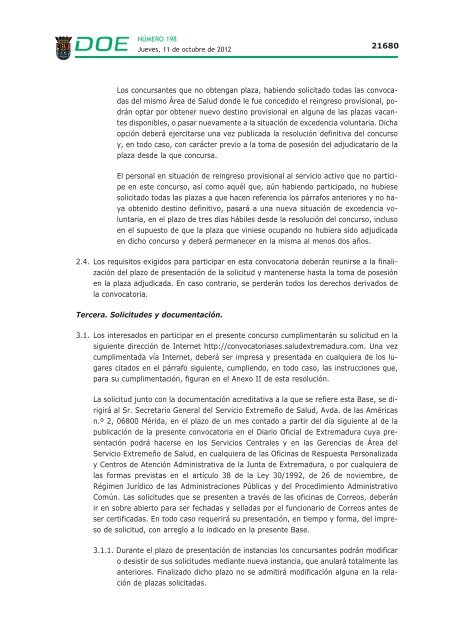 Resolución. - Diario Oficial de Extremadura