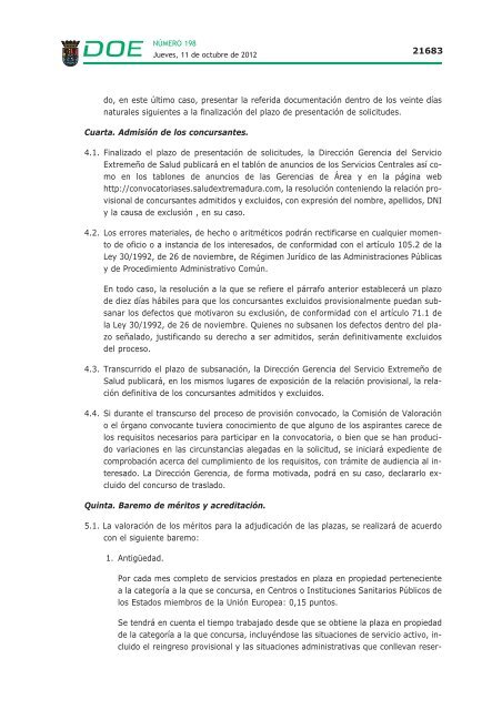 Resolución. - Diario Oficial de Extremadura