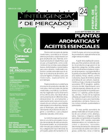 No. 24 Plantas aromáticas y aceites asenciales (PDF) - CCI