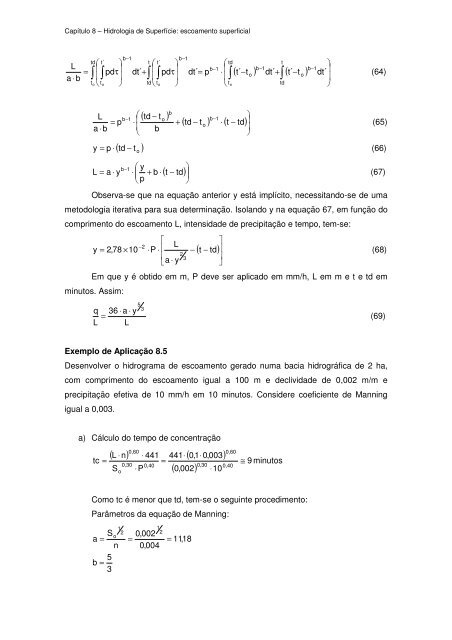 8 HIDROLOGIA DE SUPERFÍCIE: escoamento superficial 8.1 ...