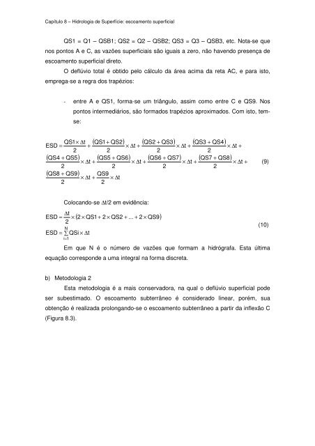 8 HIDROLOGIA DE SUPERFÍCIE: escoamento superficial 8.1 ...