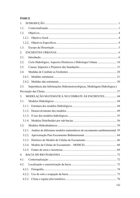 MODELAGEM HIDROLÓGICA CHUVA-VAZÃO E ... - UFRJ