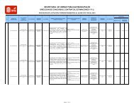 Licitaciones de Obras Publicas Municipales 2010 - Tepic