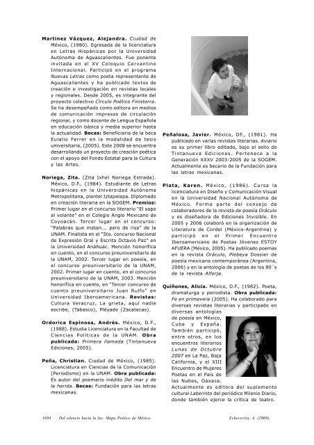 Mapa Po tico - Vol VIII - Relaci n de Autores - Letras - Uruguay