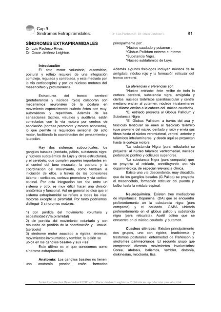 Sintomas extrapiramidales y piramidales