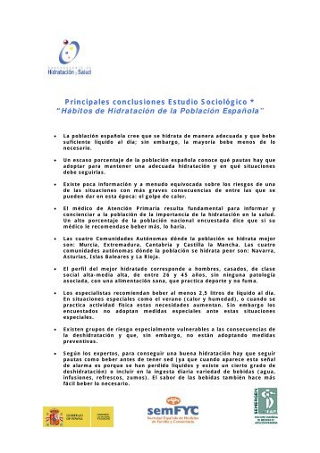 Principales conclusiones Estudio Sociológico - Observatorio de ...