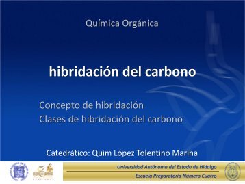 Hibridación del Carbono - Universidad Autónoma del Estado de ...