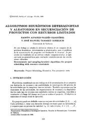 algoritmos heurísticos deterministas y aleatorios en secuenciación ...