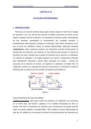 CAPITULO 10 CATÁLISIS HETEROGENEA 1. INTRODUCCIÓN