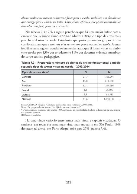 Cotidiano das escolas: entre violências; 2006 - MULTIRIO