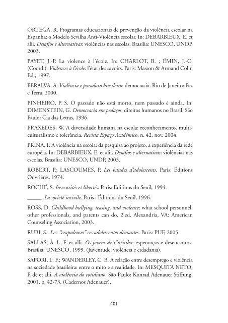 Cotidiano das escolas: entre violências; 2006 - MULTIRIO