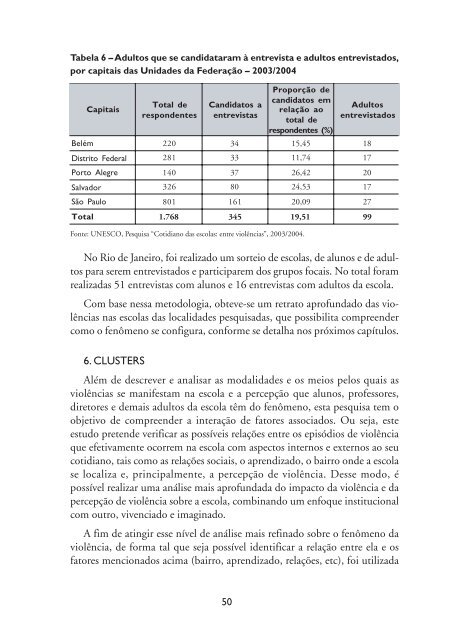 Cotidiano das escolas: entre violências; 2006 - MULTIRIO