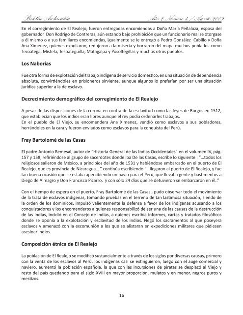 Boletín Archivalía Año 2 Número 4 / Agosto 2009 - UNAN-León