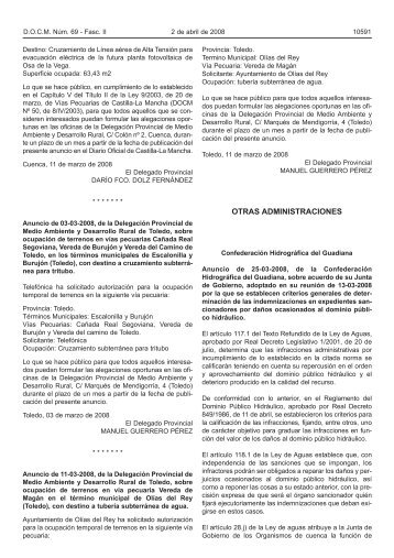 docm 069 fasc.culo I.qxd - Confederación Hidrográfica del Guadiana