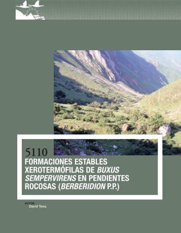 Formaciones estables xerotermóFilas de Buxus ... - Jolube