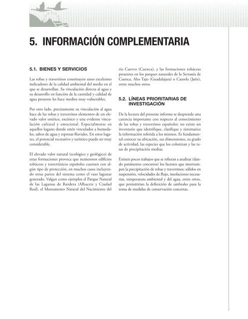 Formaciones tobáceas generadas por comunidades ... - Jolube