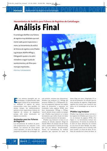 Análisis de logs con Log Analyzer - Linux Magazine