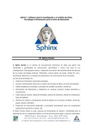 Sphinx®: software para la investigación y el análisis ... - SPHINX Brasil