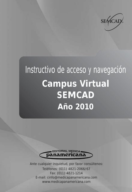 Instructivo de acceso y navegación - SEMCAD Sistema de ...