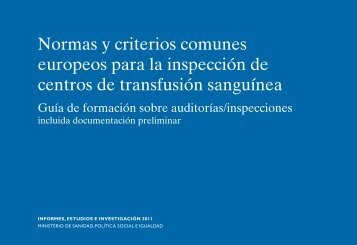 Normas y criterios comunes europeos para la inspección de centros ...