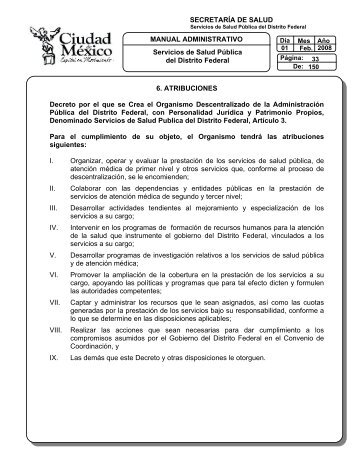 Manual Administrativo - Gobierno del Distrito Federal