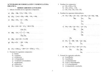 3. Nombrar los compuestos - Limonar