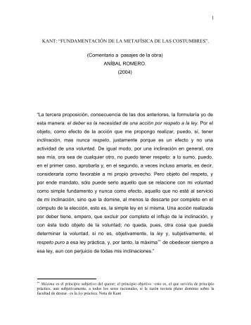 “La tercera proposición, consecuencia de las dos ... - Aníbal Romero