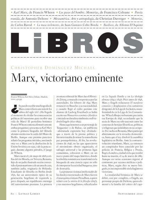 Marx, victoriano eminente - Letras Libres