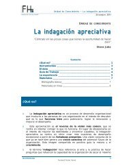 La indagación apreciativa