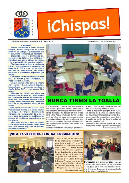 Chispas Nº 27 - IES Huarte