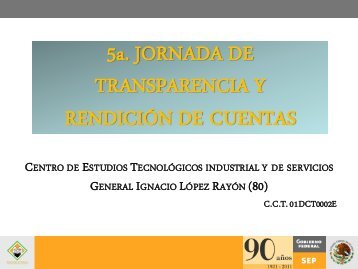 datos sobre la organización del plantel - CETis 80