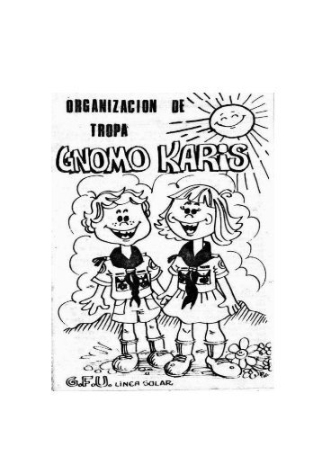 folleto de organización de tropa gnomo kari - Exploradores Karis