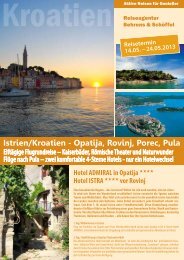 Istrien/Kroatien - Opatija, Rovinj, Porec, Pula - Reiseagentur ...