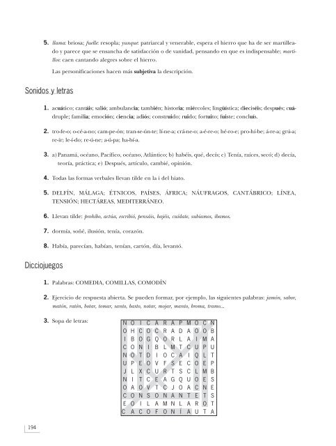 Objetivos terminales del primer curso por créditos