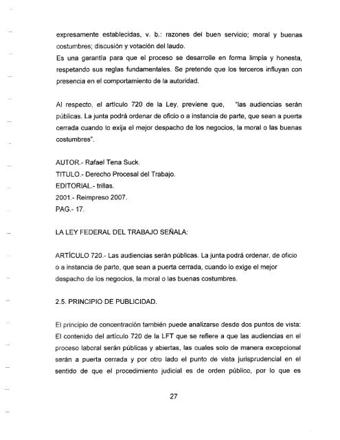 Derecho Procesal Laboral de la 01 a la - facderuasgpo63gen2010 ...