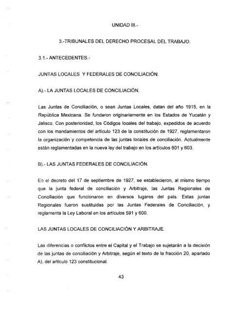 Derecho Procesal Laboral de la 01 a la - facderuasgpo63gen2010 ...