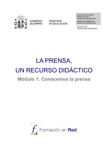 la prensa, un recurso didáctico - Instituto de Tecnologías Educativas