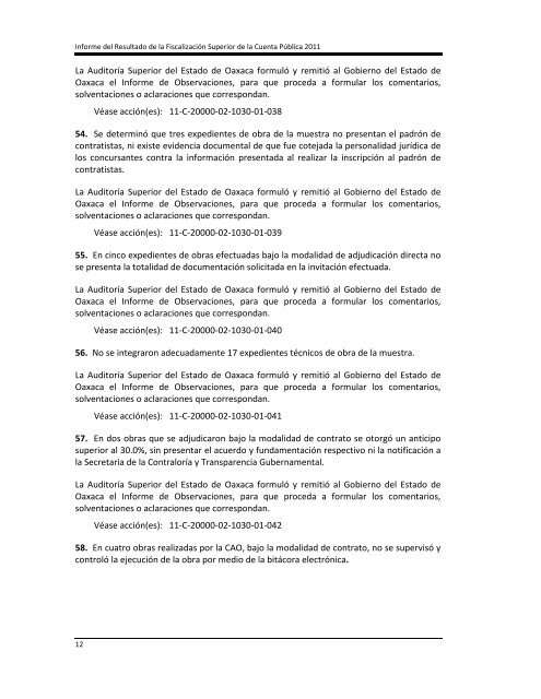 Informe del Resultado de la Fiscalización Superior de la Cuenta ...