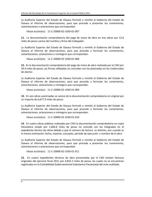 Informe del Resultado de la Fiscalización Superior de la Cuenta ...