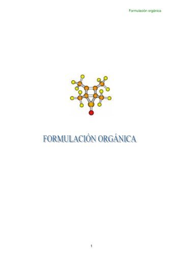 Formulación orgánica - IES San Fulgencio