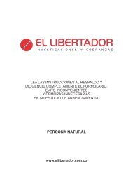 Formulario El Libertador Persona Natural - Ellibertador.com.co