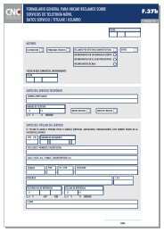 formulario general para iniciar reclamos sobre servicios de telefonía ...